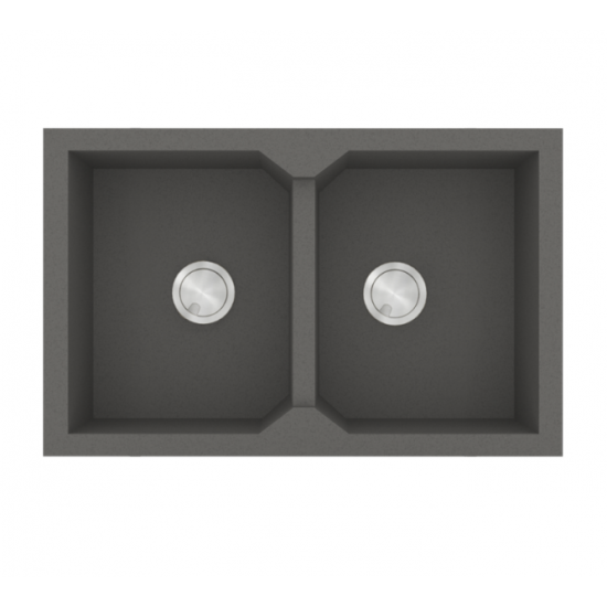 Νεροχύτης Γρανιτένιος Sanitec Ultra Granite 818 86 2B Βαρέως Τύπου 86x50 Pietra